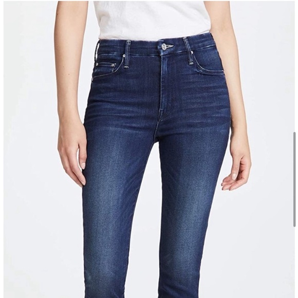 Mother High Waisted Looker Fray Hem Skinny - Size 24 - Picture 3 of 15